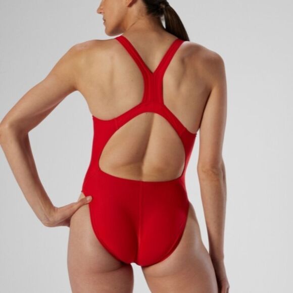 SPEEDO Women's ProLT Super Proback Solid One Piece Red,size 36/10,NWT - Picture 2 of 10